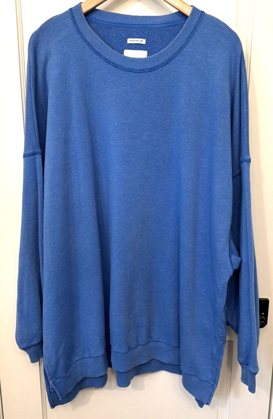 American Eagle Blue Ahh-Mazingly Soft Jegging Fit Sweatshirt XXL 2XL Comfy Cozy - Picture 1 of 12